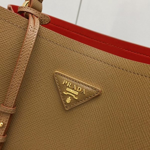 Réplique grand panier Prada en marron – Image 2