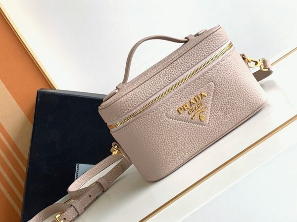 Réplique mini vanity Prada en rose clair – Image 2
