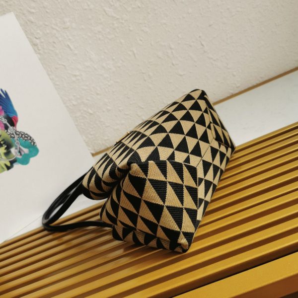 Imitation sac bandoulière Prada Supernova petit modèle en noir/beige – Image 5