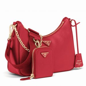 Réplique sac bandoulière Prada Re-Edition 2005 en rouge