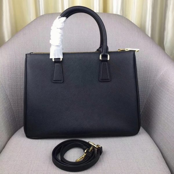 Réplique du sac Prada Galleria grand format en noir – Image 4