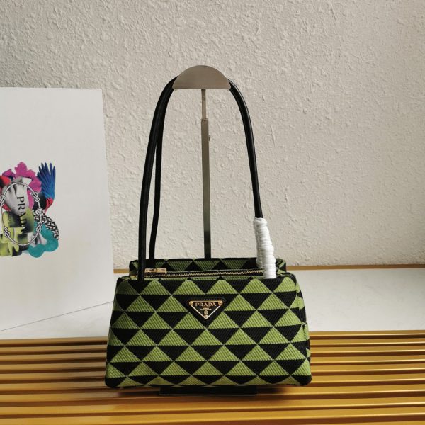 Réplique sac bandoulière Prada Supernova petit modèle en noir/vert – Image 10