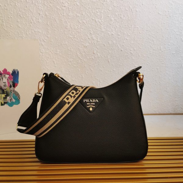 Contrefaçon sac bandoulière Prada en noir – Image 8
