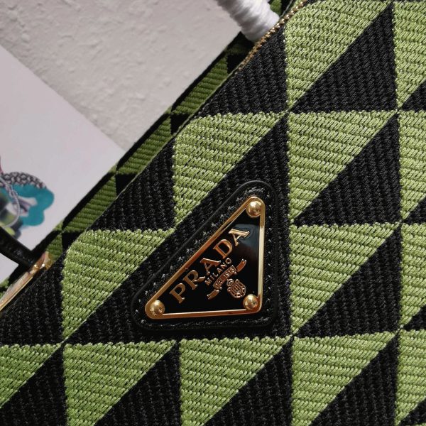 Réplique sac bandoulière Prada Supernova petit modèle en noir/vert – Image 6
