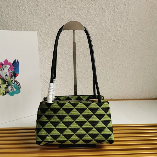 Réplique sac bandoulière Prada Supernova petit modèle en noir/vert – Image 4