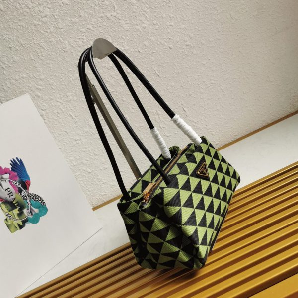 Réplique sac bandoulière Prada Supernova petit modèle en noir/vert – Image 3