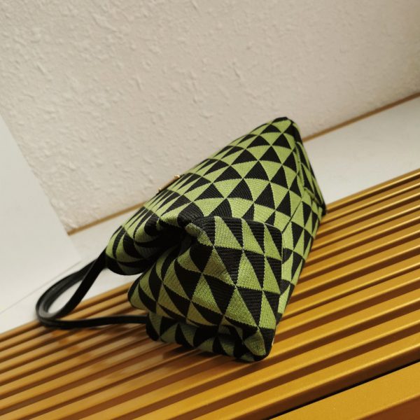Réplique sac bandoulière Prada Supernova petit modèle en noir/vert – Image 2