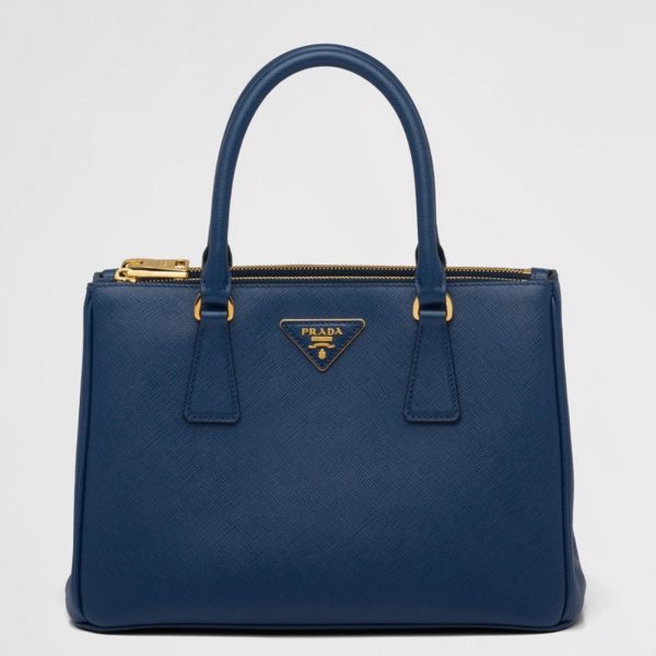 Contrefaçon du sac Prada Galleria moyen format en bleuet
