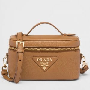 Imitation mini vanity Prada en marron