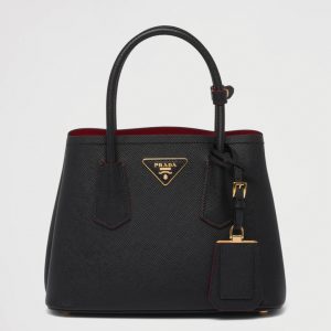 Réplique sac Prada Double Mini en noir