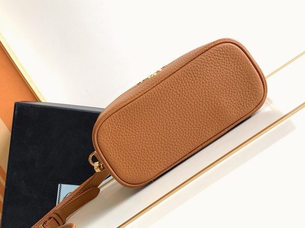 Imitation mini vanity Prada en marron – Image 2