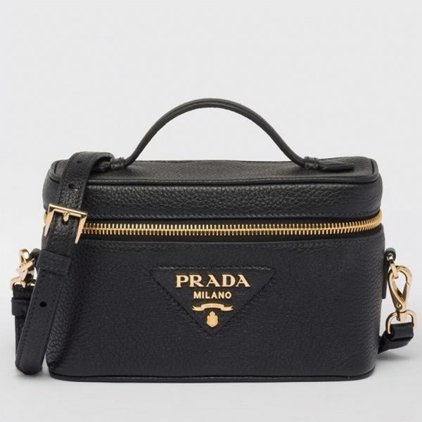 Réplique mini vanity Prada en noir