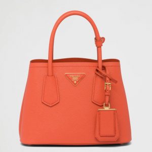 Contrefaçon sac Prada Double Mini en orange
