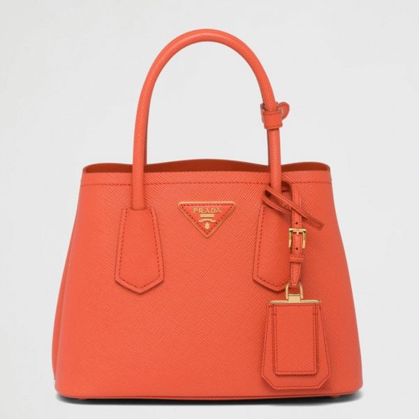 Contrefaçon sac Prada Double Mini en orange