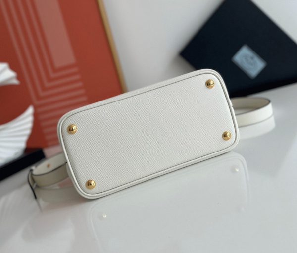 Réplique sac Prada Double Mini en blanc – Image 7