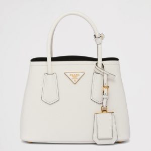 Réplique sac Prada Double Mini en blanc