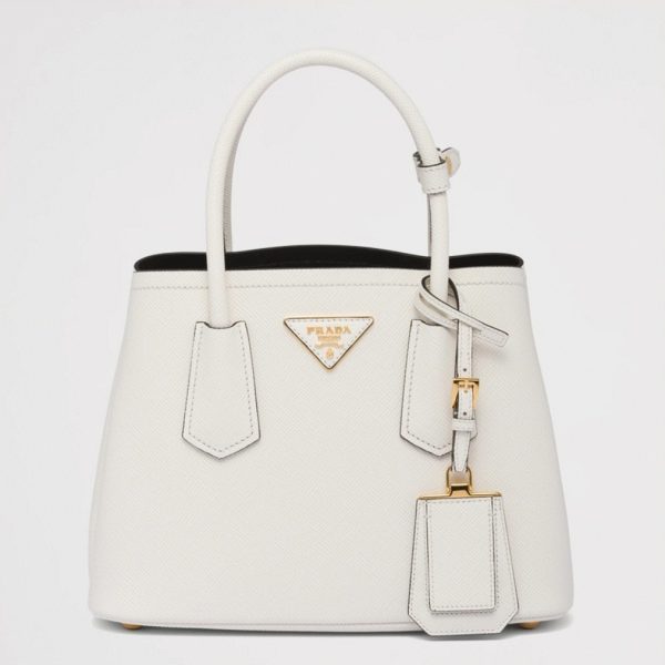 Réplique sac Prada Double Mini en blanc