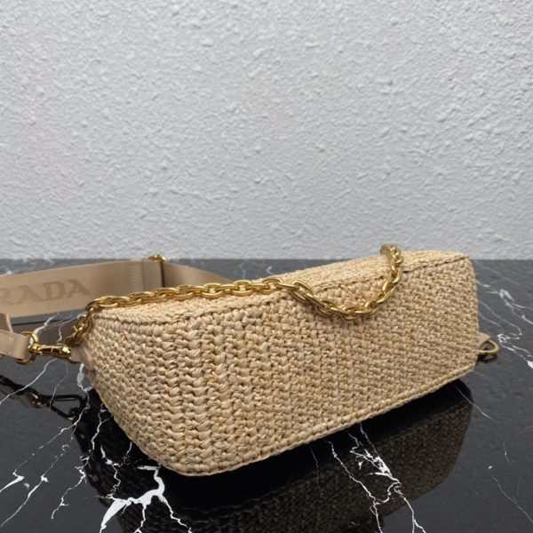 Contrefaçon sac bandoulière Prada Re-Edition en beige – Image 10