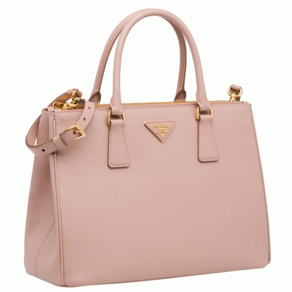 Contrefaçon du sac Prada Galleria grand format en rose