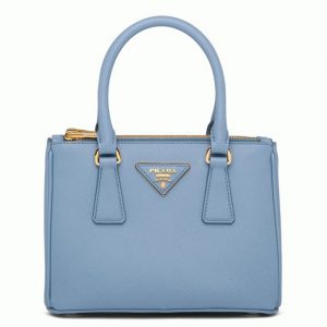 Fausse version du sac Prada Mini Galleria en bleu clair