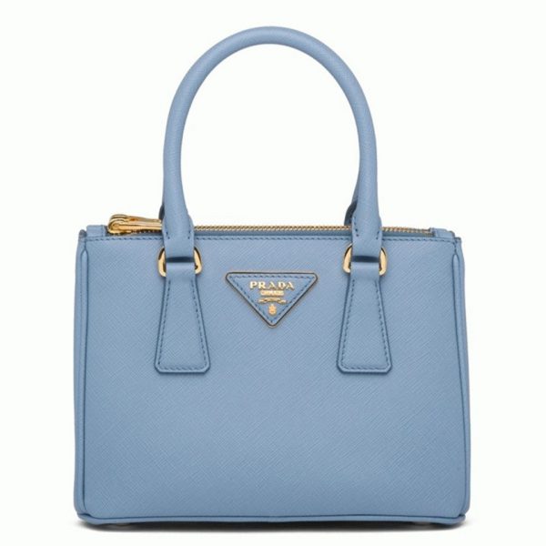 Fausse version du sac Prada Mini Galleria en bleu clair