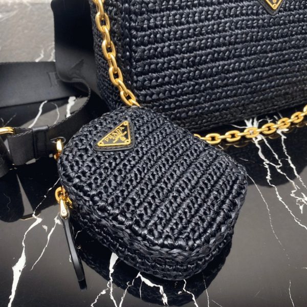 Réplique sac bandoulière Prada Re-Edition en noir – Image 5