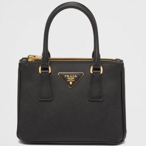 Meilleure réplique du sac Prada Mini Galleria en noir