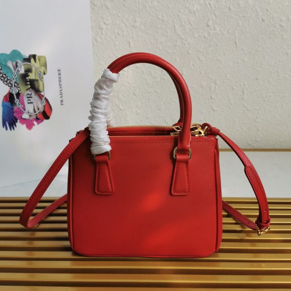 Réplique du sac Prada Mini Galleria en rouge – Image 8