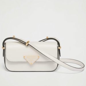 Faux sac bandoulière Prada en blanc