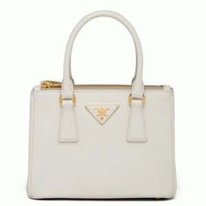 Fausse version du sac Prada Mini Galleria en blanc