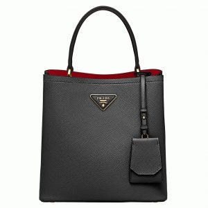 Réplique panier Prada moyen modèle en noir