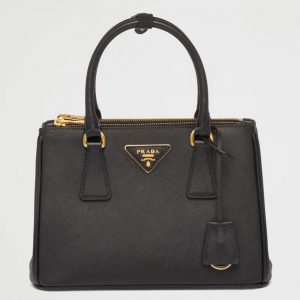 Fausse version du sac Prada Galleria petit format en noir