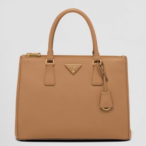 Contrefaçon du sac Prada Galleria grand format en marron