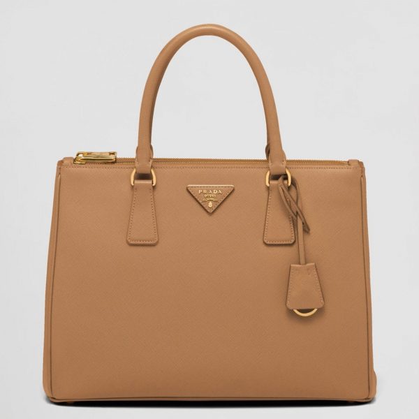 Contrefaçon du sac Prada Galleria grand format en marron