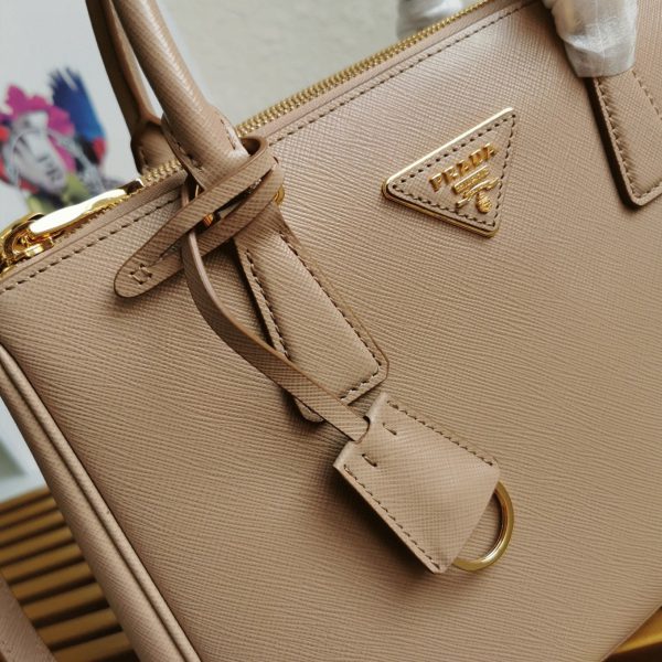 Réplique du sac Prada Galleria moyen format en beige – Image 5