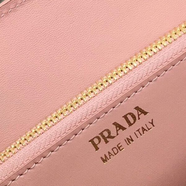 Réplique du sac Prada Monochrome petit format en rose – Image 10