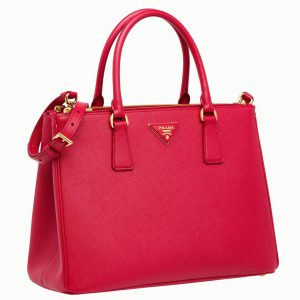 Meilleure réplique du sac Prada Galleria grand format en rouge