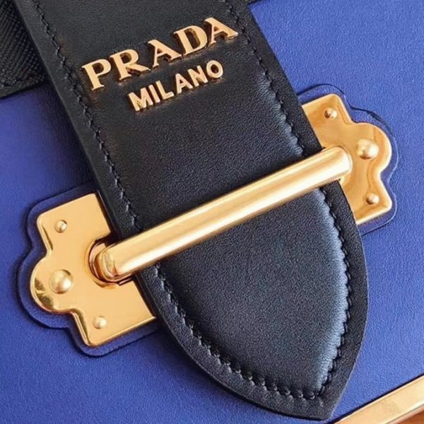 Fausse sacoche Prada Cahier en bleu/noir – Image 4