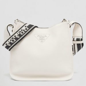 Contrefaçon sac Prada Hobo en blanc