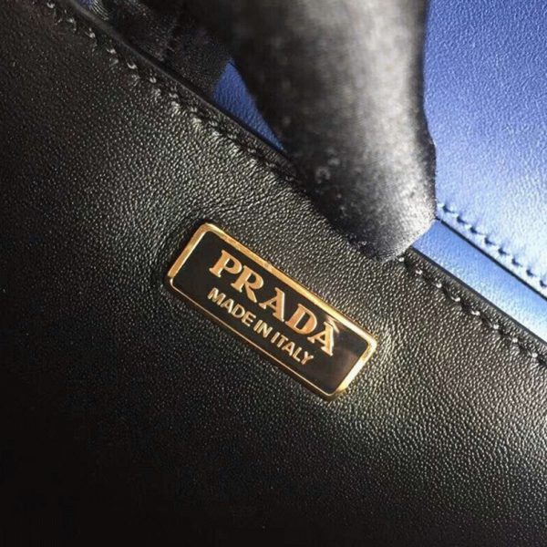 Fausse sacoche Prada Cahier en bleu/noir – Image 3