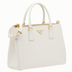 Sac Prada Galleria grand format de qualité supérieure en blanc
