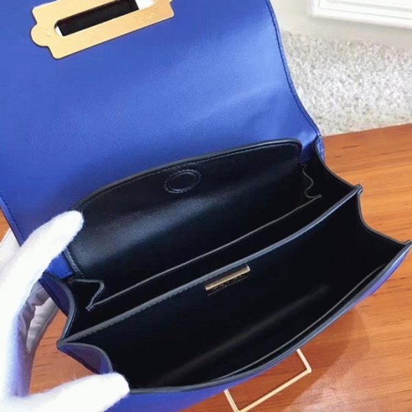Fausse sacoche Prada Cahier en bleu/noir – Image 2