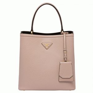 Contrefaçon panier Prada moyen modèle en rose poudré