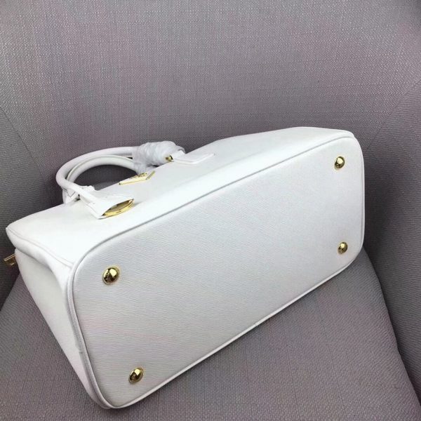 Sac Prada Galleria grand format de qualité supérieure en blanc – Image 6