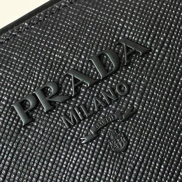 Imitation sac Prada Monochrome petit modèle en noir – Image 4