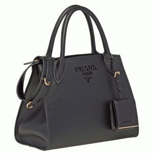 Imitation sac Prada Monochrome petit modèle en noir