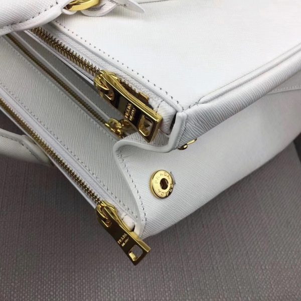 Sac Prada Galleria grand format de qualité supérieure en blanc – Image 2