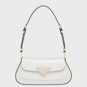 Contrefaçon sac bandoulière Prada en blanc