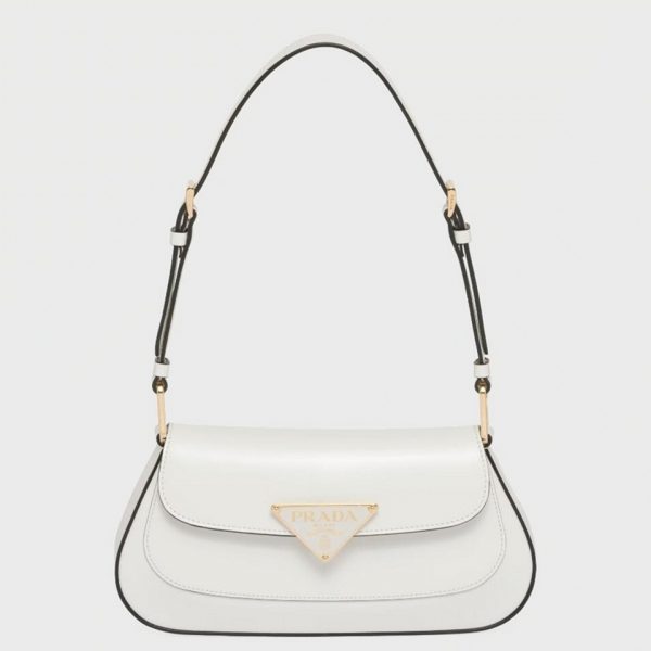 Contrefaçon sac bandoulière Prada en blanc