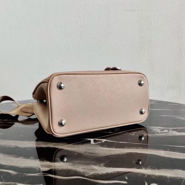 Réplique du sac Prada Galleria mini format en beige – Image 8